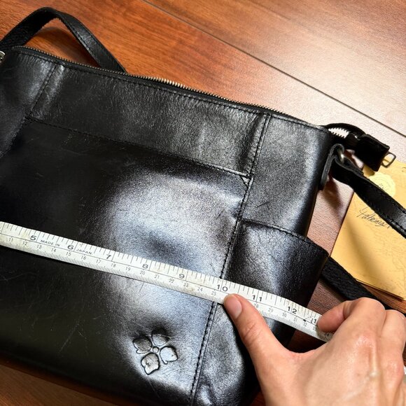 Patricia Nash Aveley Black Leather Crossbody Purse - Picture 6 of 14